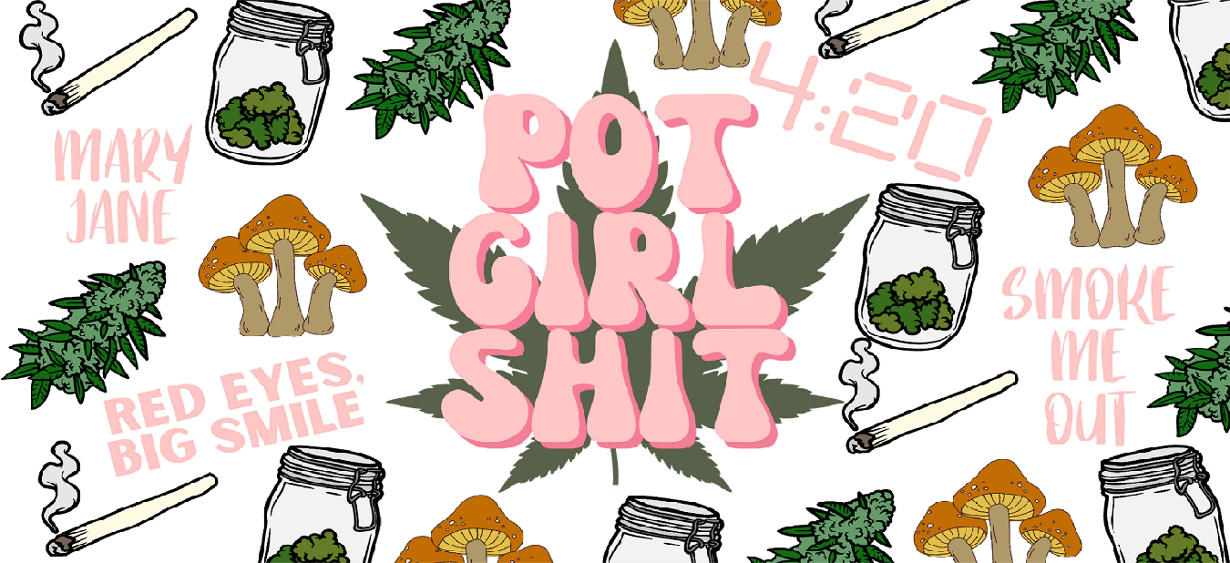 Pot GIRL UV DTF Transfer