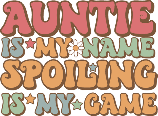 Auntie My Name Decal