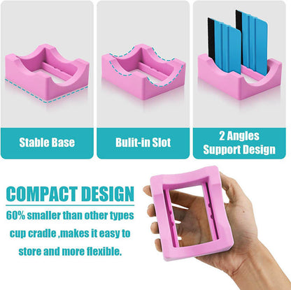 Cup Cradle with Scraper for Crafting Tumbler Holder