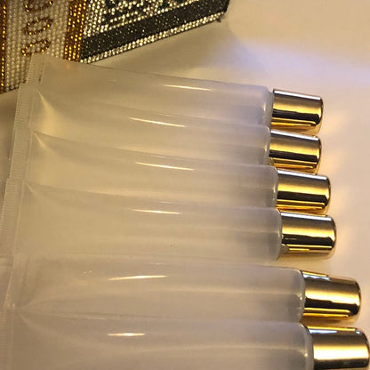 Large Squeeze Tubes Gold Cap - Whole Sale Lipgloss Tubes