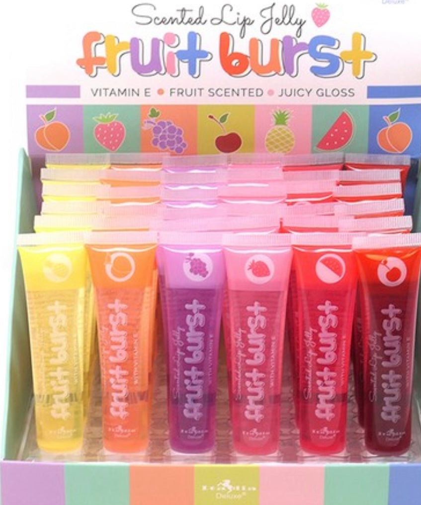 Fruit Burst Scented Lip Gloss Tubes : Wholesale 36