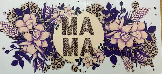 Mama floral UV DTF Transfer