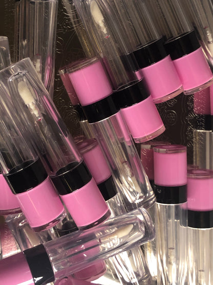 Pink/Black Lipgloss Tubes - Whole Sale Lipgloss Tubes