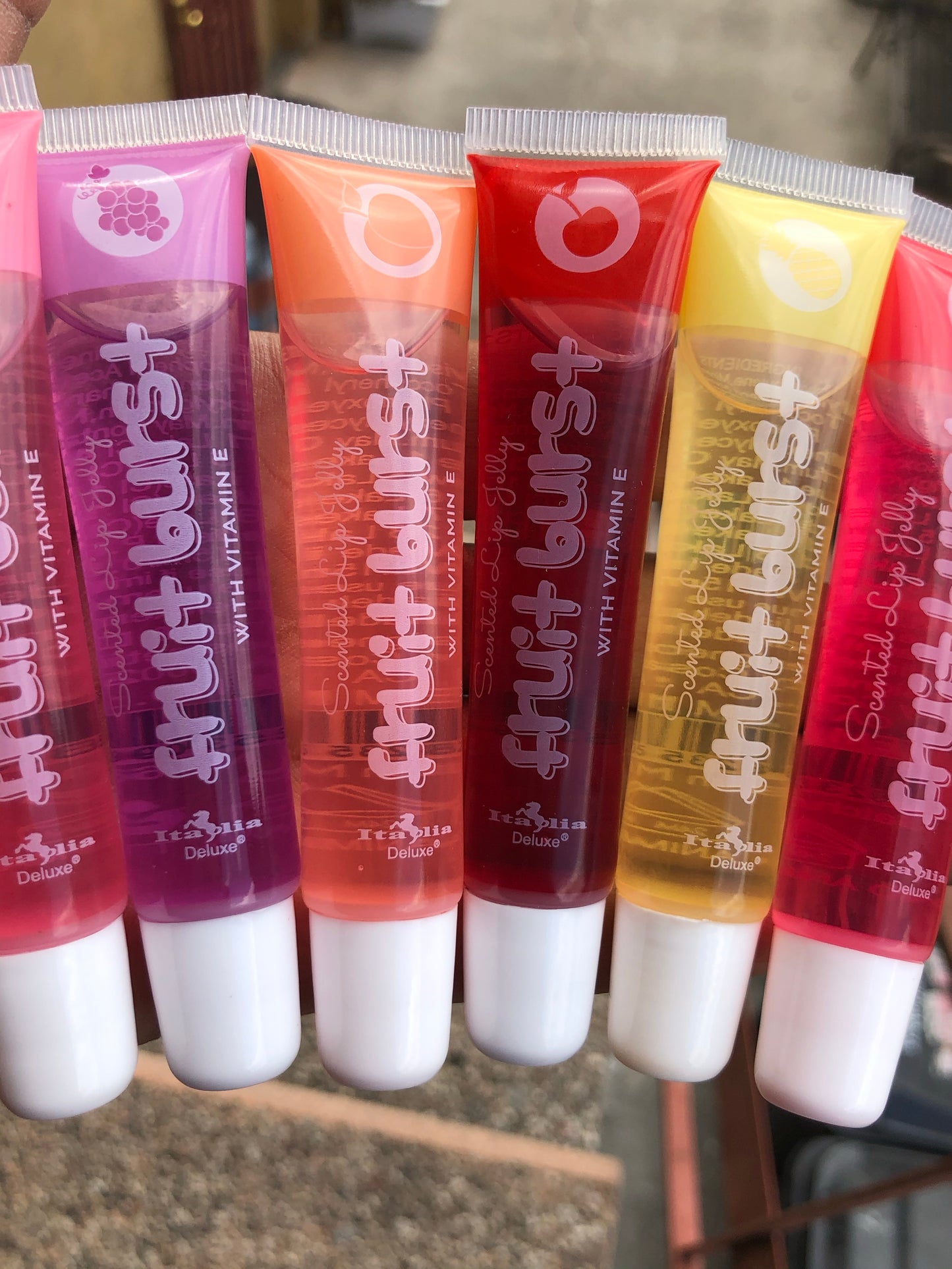 Fruit Burst Scented Lip Gloss Tubes : Wholesale 36