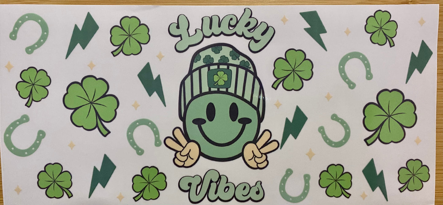 LUCKY VIBES UV DTF Transfer