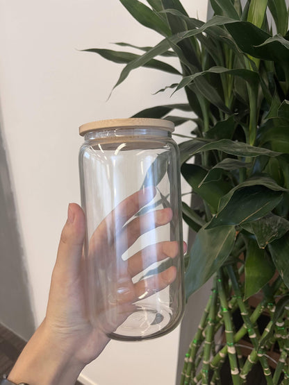 16oz Clear Can Glass: Wholesale 25 pieces